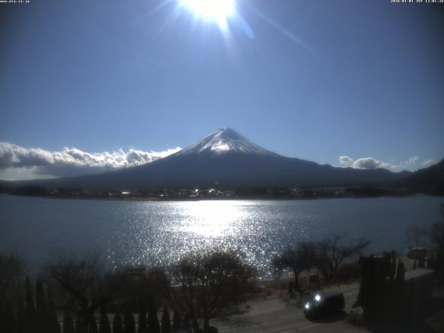 河口湖からの富士山