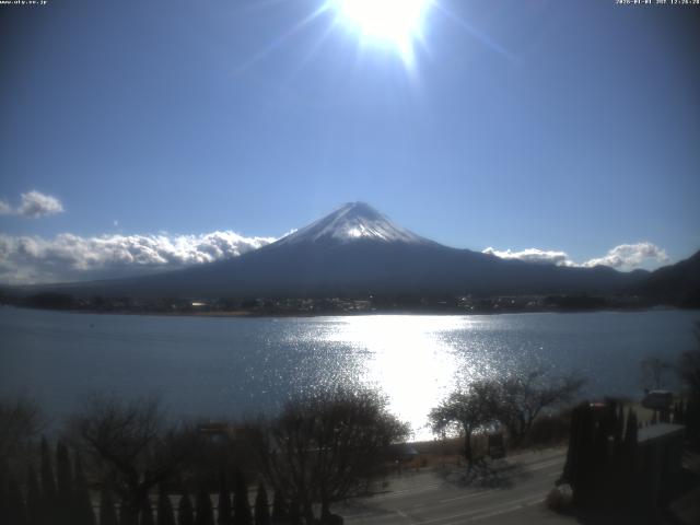 河口湖からの富士山