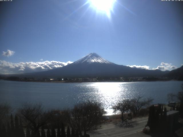 河口湖からの富士山