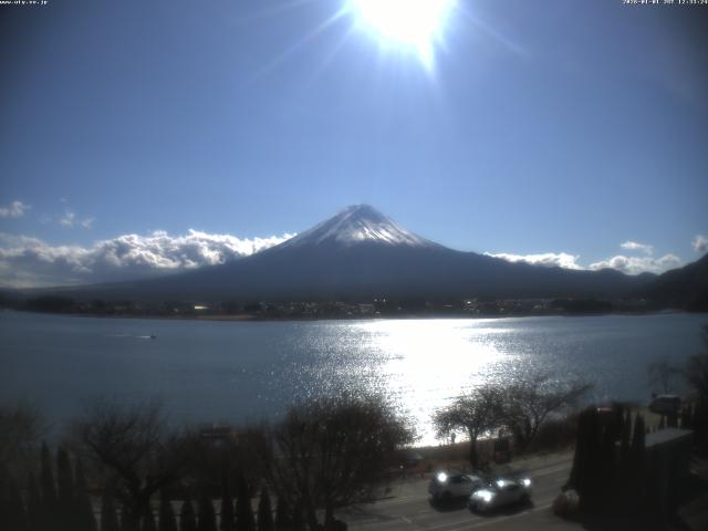 河口湖からの富士山