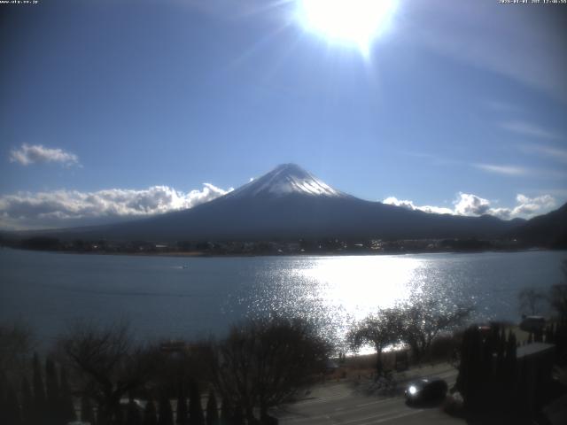 河口湖からの富士山