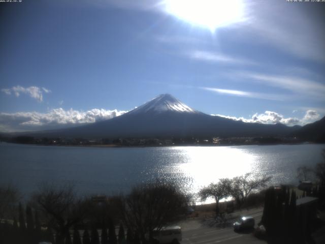 河口湖からの富士山