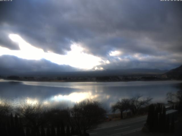 河口湖からの富士山
