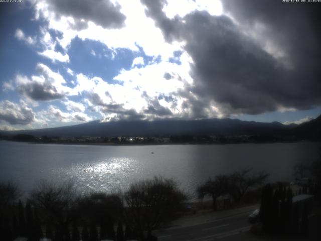 河口湖からの富士山