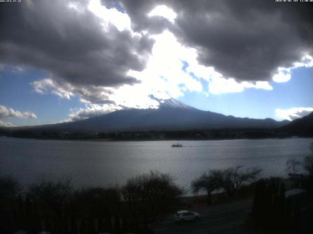 河口湖からの富士山