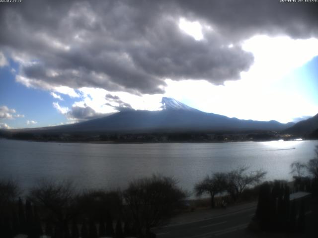 河口湖からの富士山