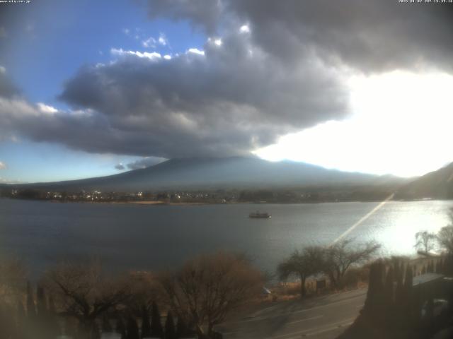 河口湖からの富士山