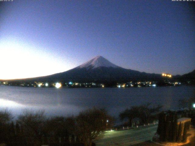 河口湖からの富士山