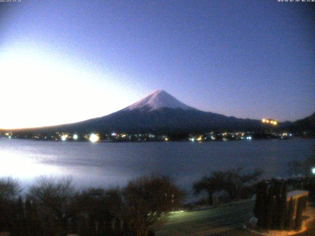河口湖からの富士山