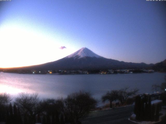 河口湖からの富士山