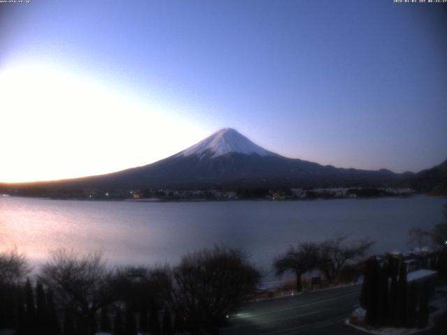 河口湖からの富士山