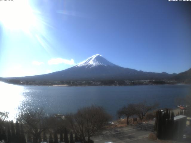 河口湖からの富士山