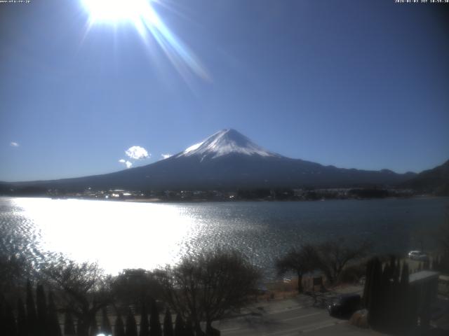 河口湖からの富士山