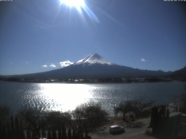 河口湖からの富士山