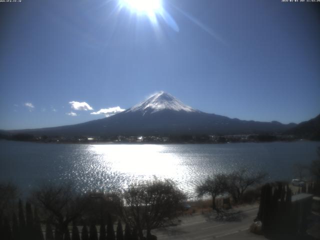 河口湖からの富士山