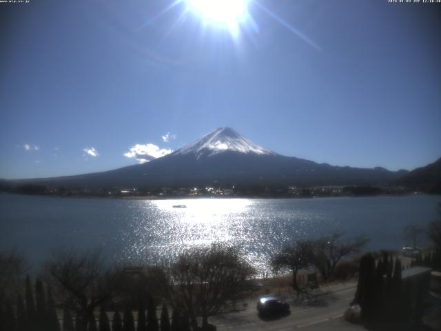 河口湖からの富士山