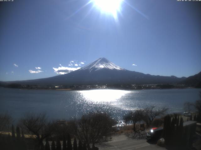 河口湖からの富士山