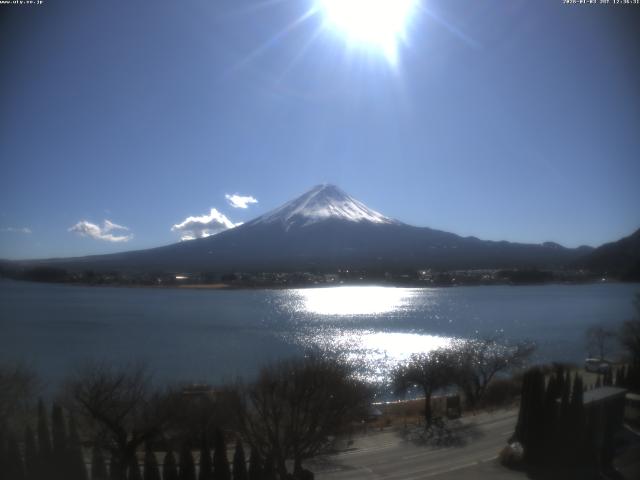 河口湖からの富士山