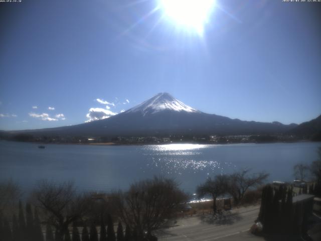 河口湖からの富士山