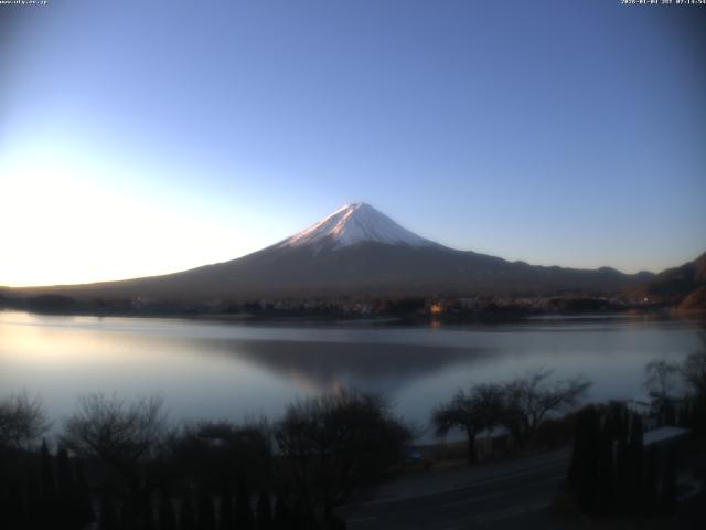 河口湖からの富士山