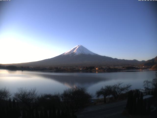 河口湖からの富士山
