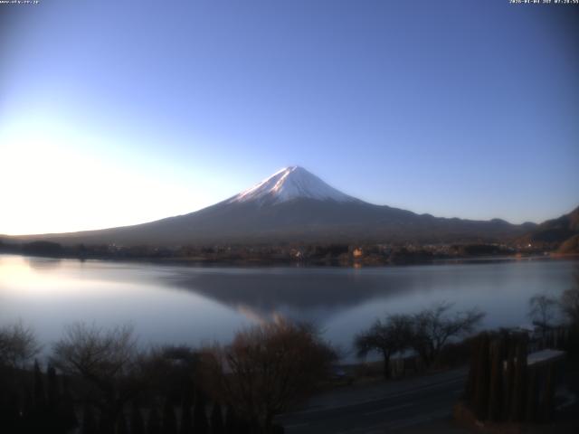 河口湖からの富士山