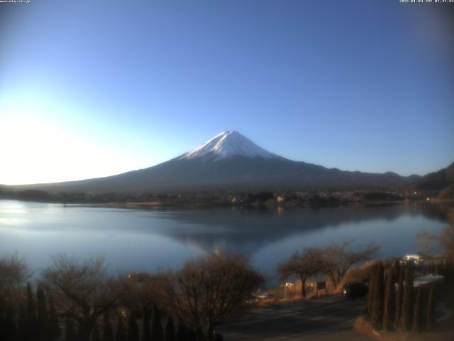 河口湖からの富士山