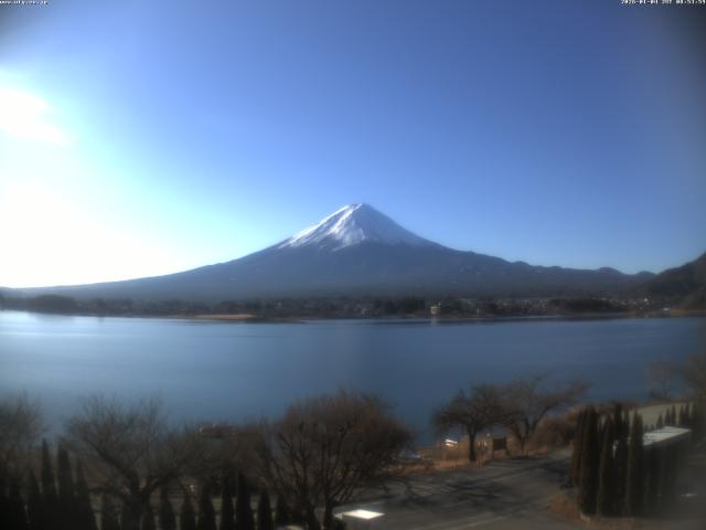 河口湖からの富士山
