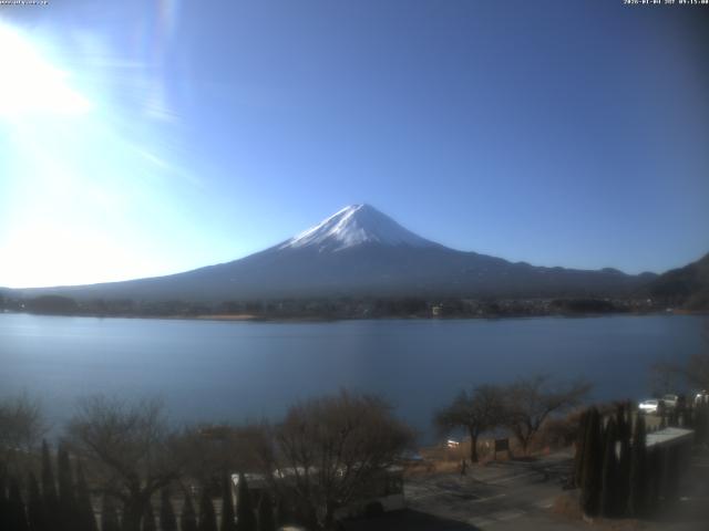 河口湖からの富士山