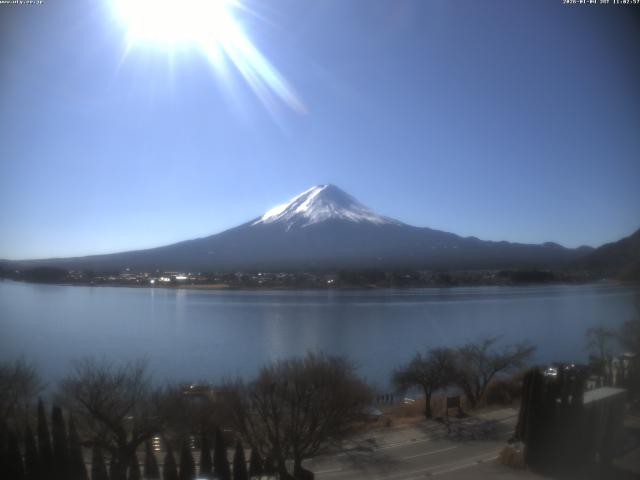 河口湖からの富士山