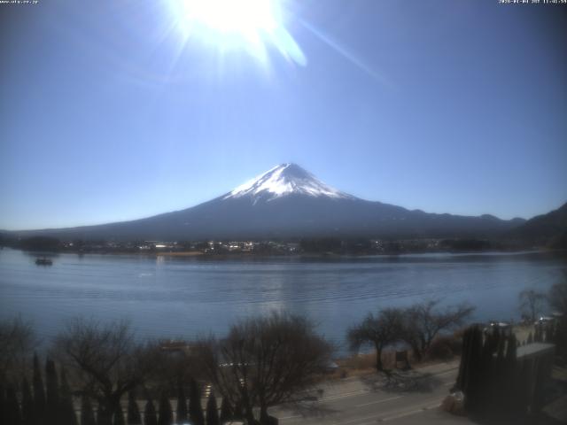 河口湖からの富士山