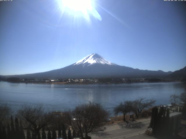 河口湖からの富士山