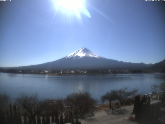 河口湖からの富士山