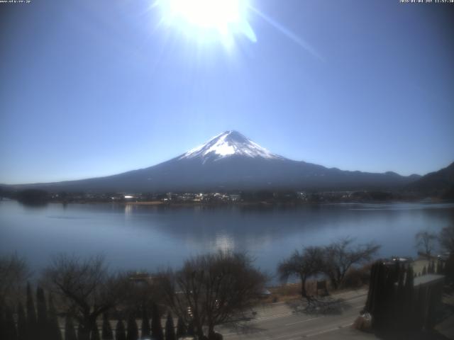 河口湖からの富士山