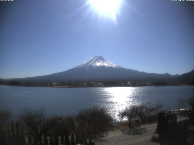 河口湖からの富士山