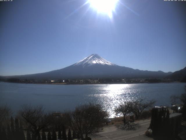 河口湖からの富士山