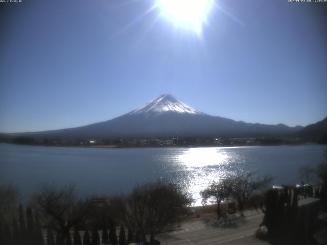 河口湖からの富士山