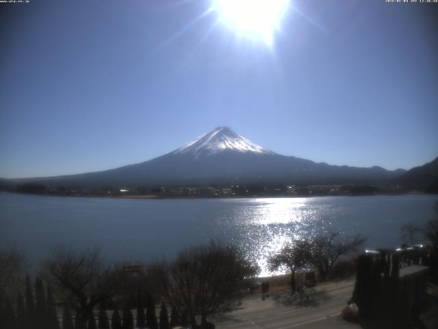河口湖からの富士山