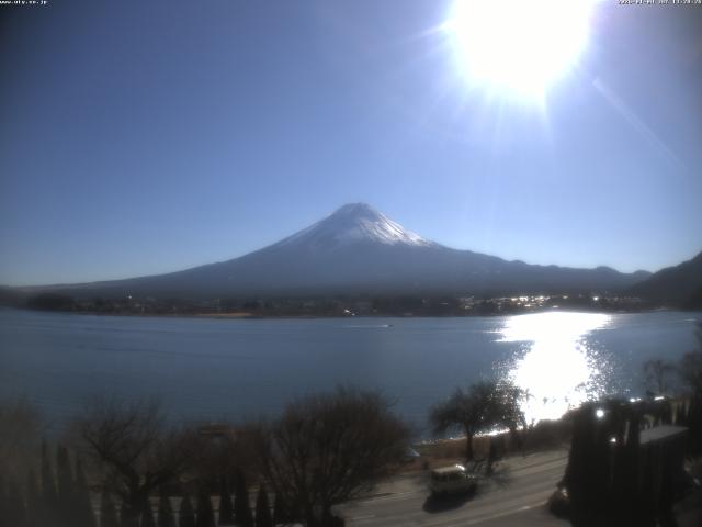 河口湖からの富士山