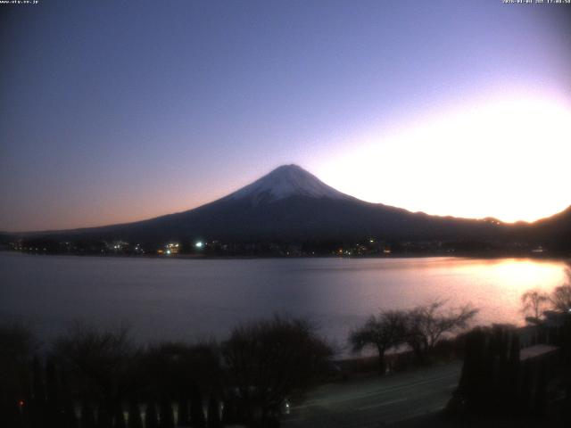 河口湖からの富士山