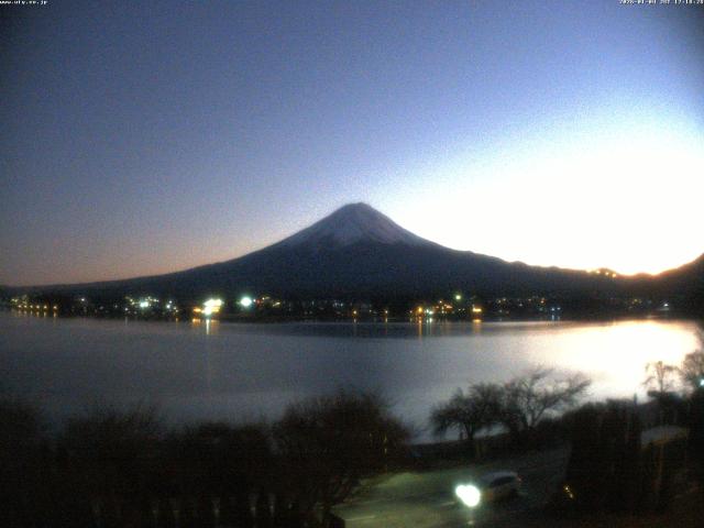河口湖からの富士山