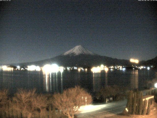 河口湖からの富士山