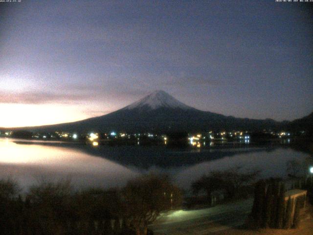 河口湖からの富士山