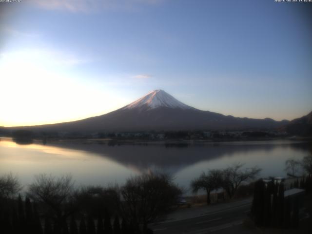 河口湖からの富士山
