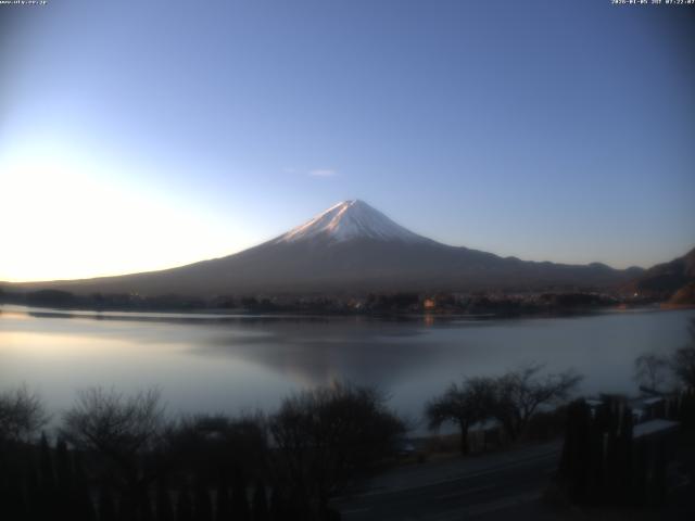 河口湖からの富士山