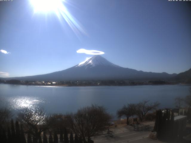 河口湖からの富士山