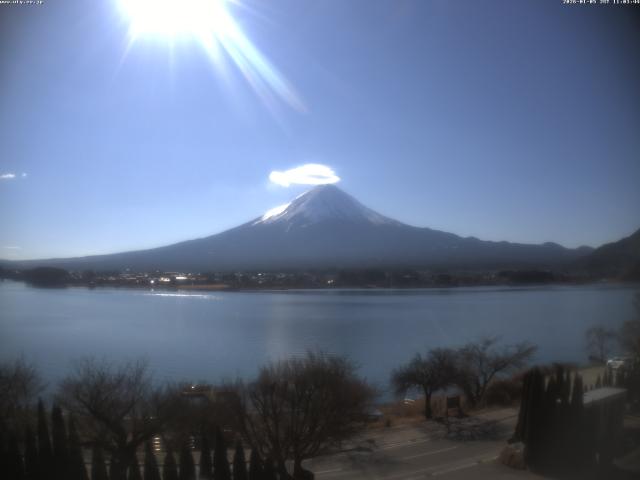 河口湖からの富士山