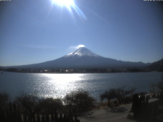 河口湖からの富士山