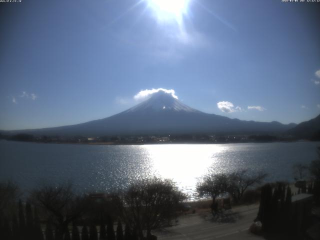 河口湖からの富士山