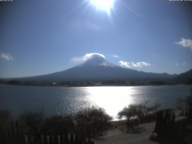河口湖からの富士山